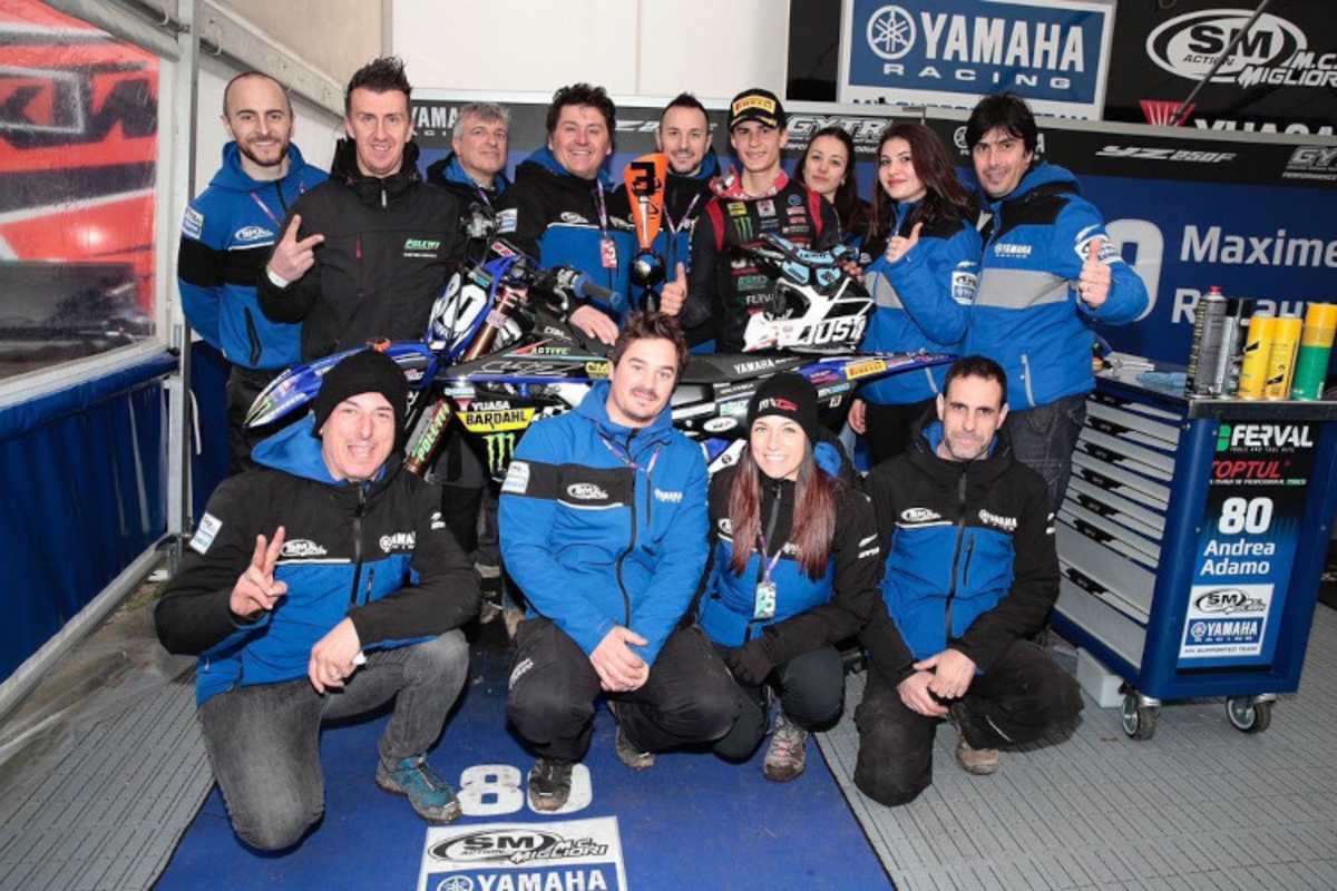 Noch mit Yamaha schaffte Adamo 2020 in Valkenswaard den Sprung aufs EMX250-Podest