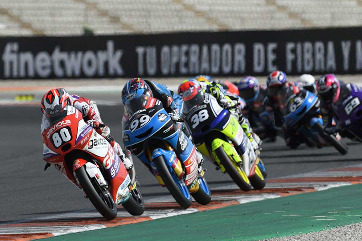 David Alonso (80) gab in der Junior-GP einige Talentproben ab