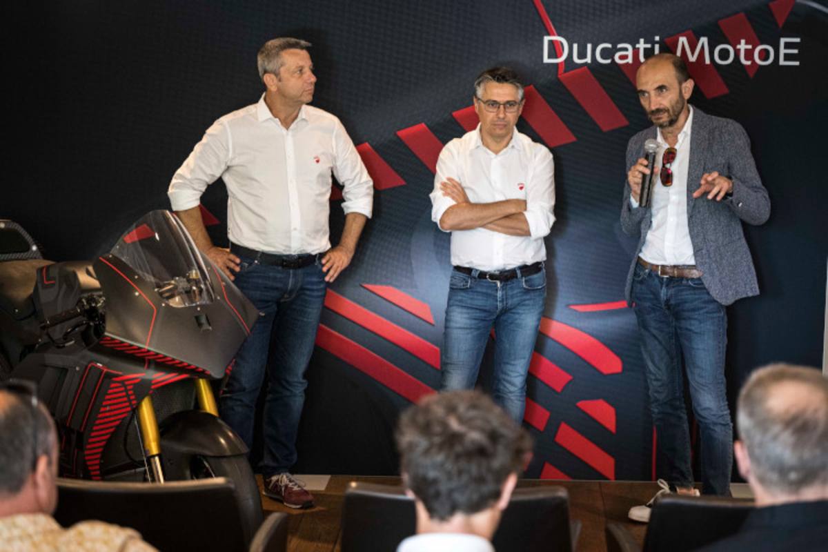 Roberto Canè, Vincenzo De Silvio, Claudio Domenicali (v.l.)