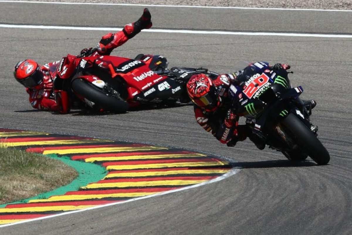 Nach diesem Sturz auf dem Sachsenring schien Quartararo bereits enteilt