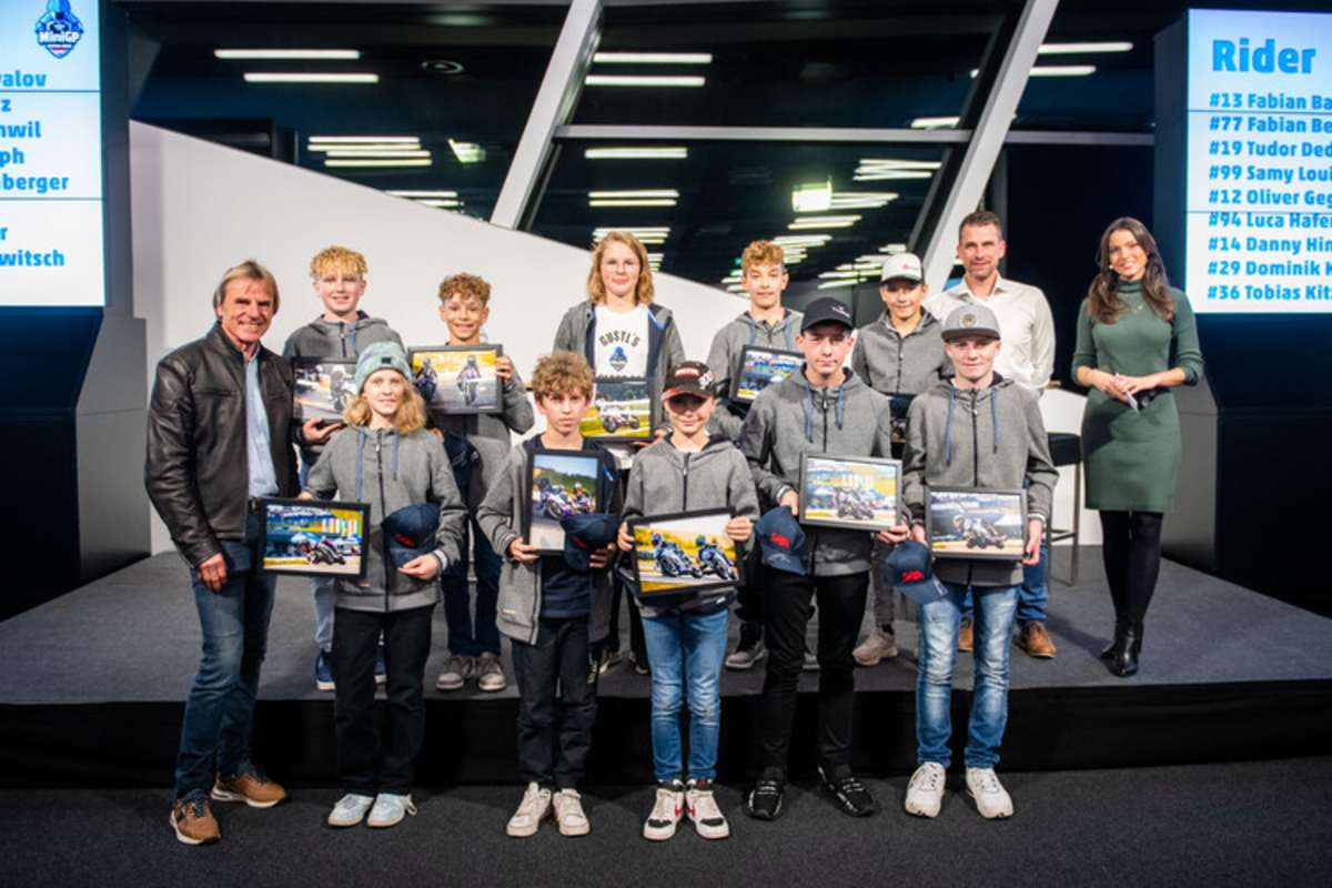 Siegerehrung der MiniGP Austria Series auf dem Red Bull Ring