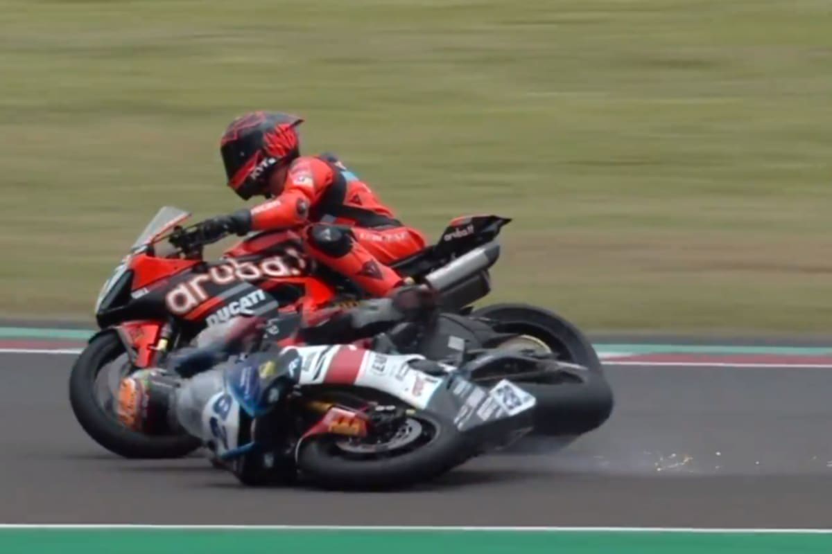 Glenn van Straalen stürzte	