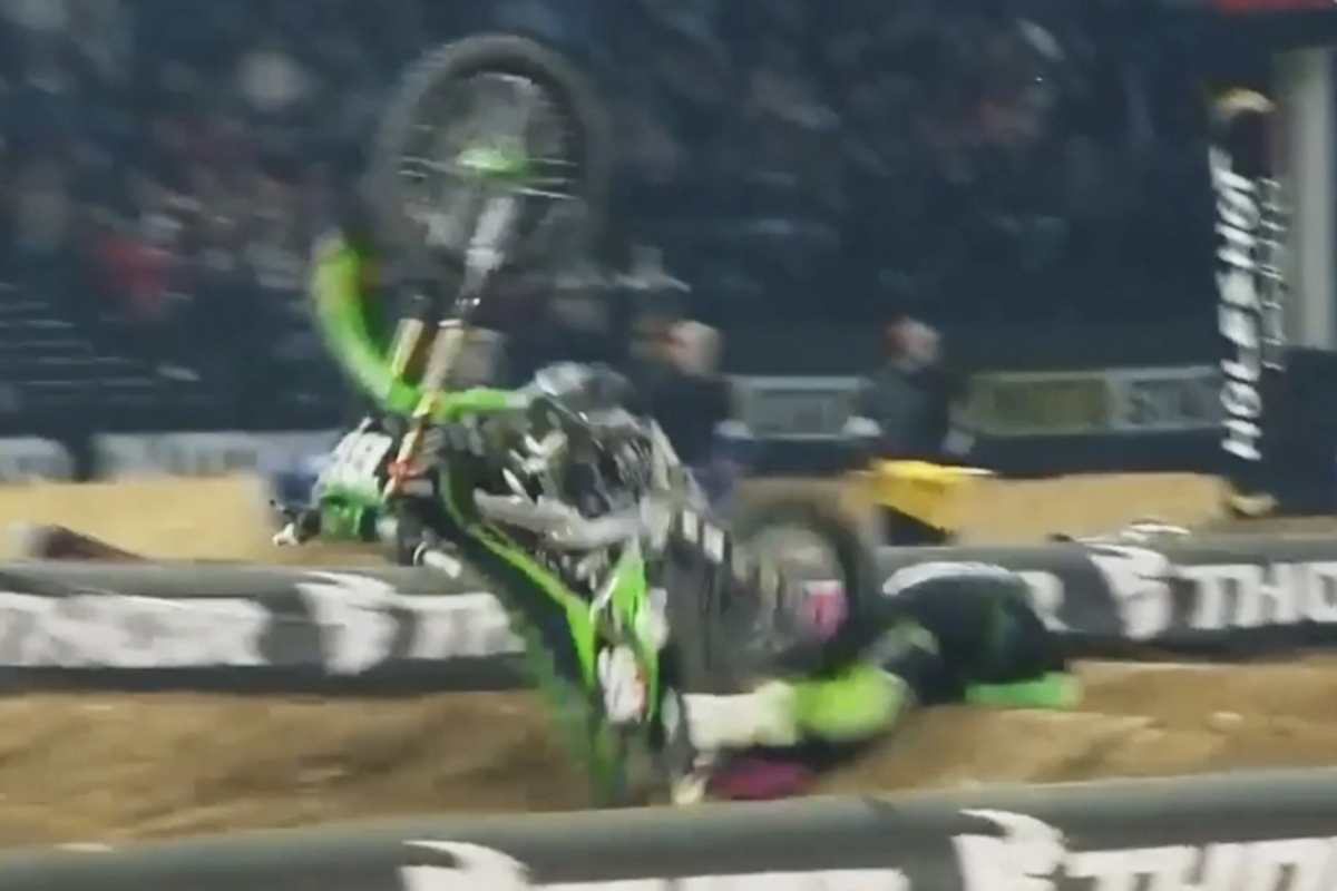 Chris Blose wurde am Boden von seinem Bike getroffen