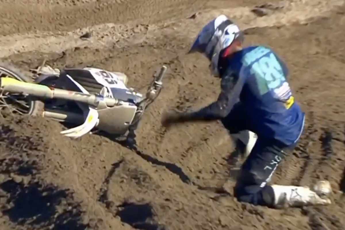 Brian Bogers stürzte und verlor damit seine Podiumschancen