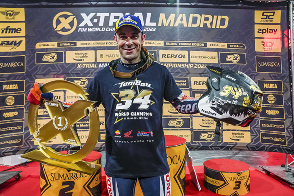 Toni Bou nach seinem 34. WM-Titel in Madrid