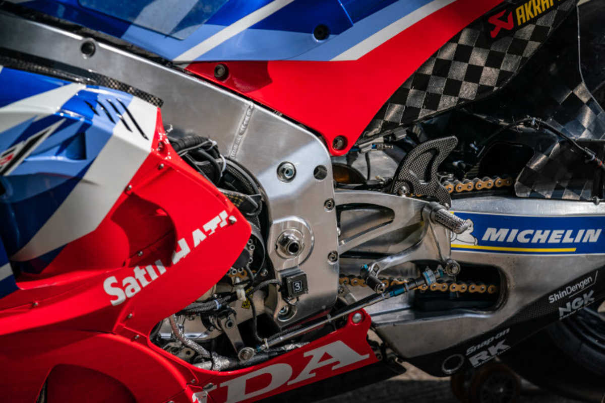 Eine Detailaufnahme des neuen Chassis