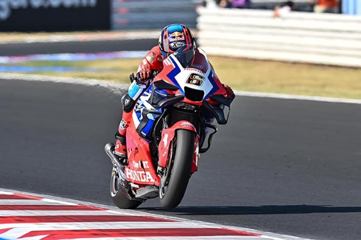 Stefan Bradl beim Misano-GP mit den abgeschrägten Kerbs