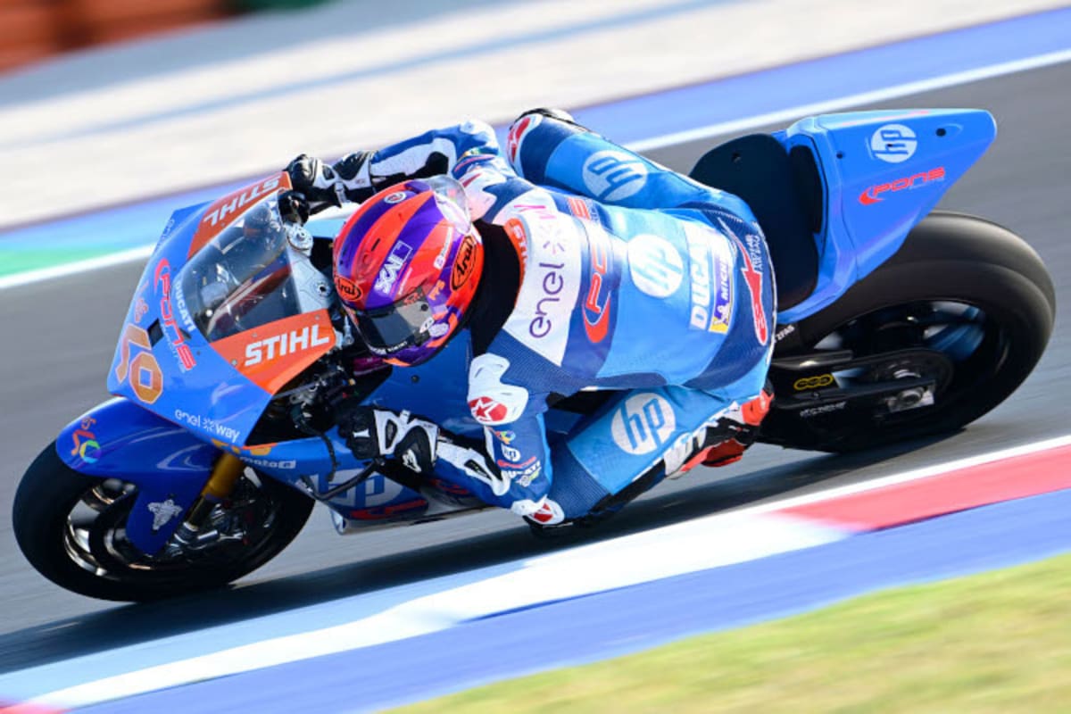 Weltmeister Casadei auf der Ducati des Pons-Teams