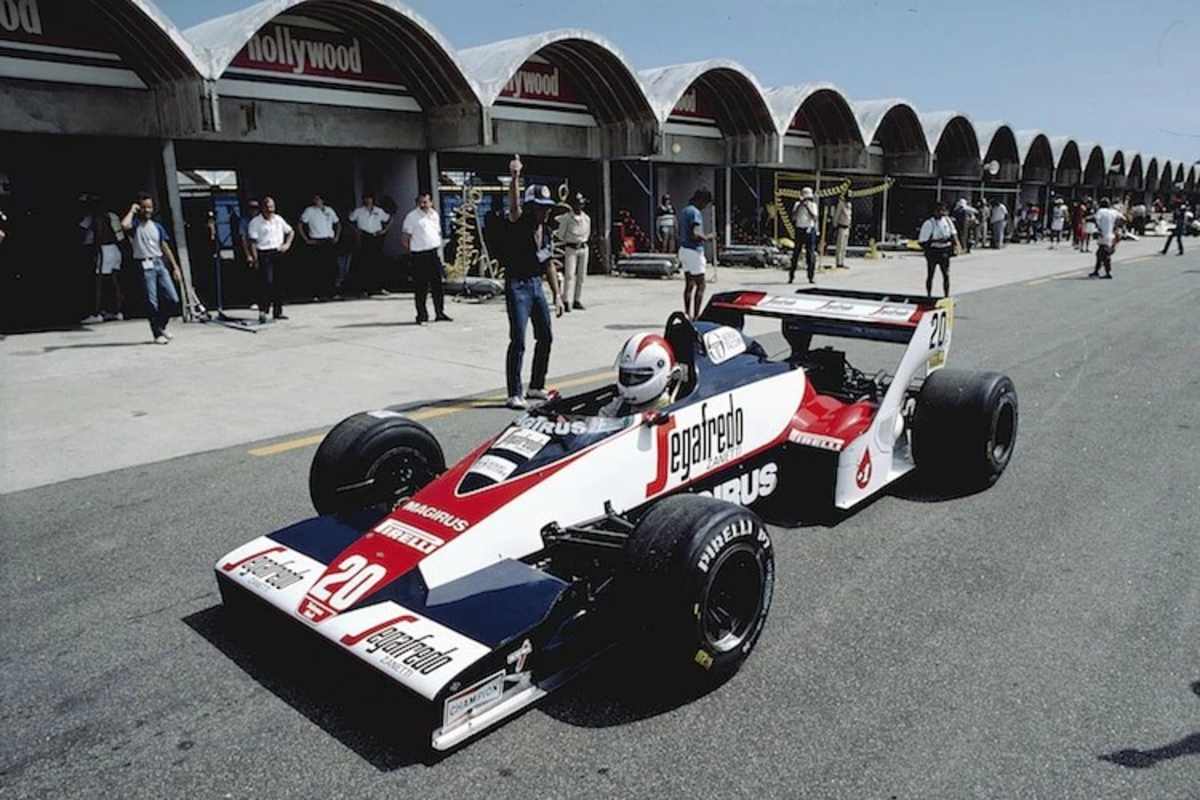 Johnny Cecotto 1984 in Jacarepagua im Toleman TG183B-Hart