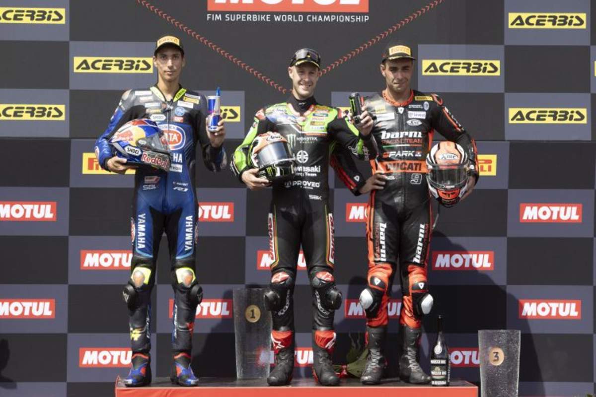 1. Rennen - Toprak Razgatlioglu, Jonathan Rea & Danilo Petrucci