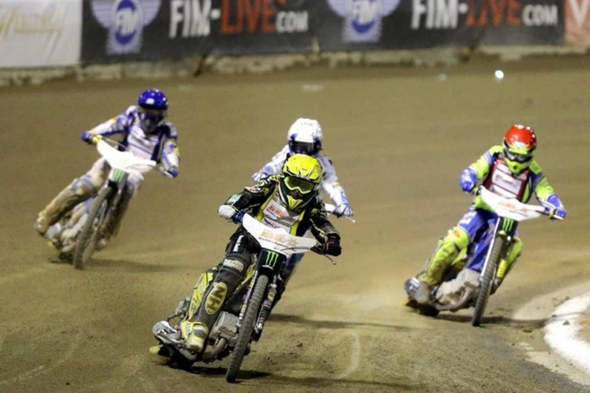Das Finale - Martin Smolinski vor Nicki Pedersen, Krzysztof Kasprzak und Freddie Lindgren