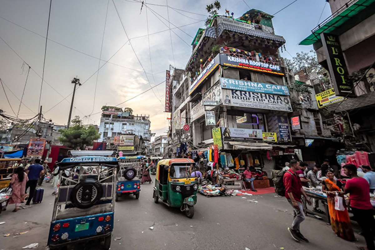 Abseits der Metropole New Delhi: Ungewohnter Anblick für die Gäste aus Europa 