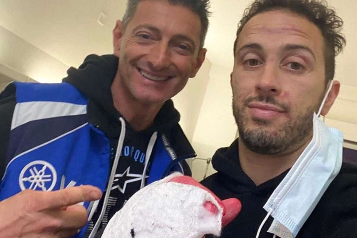 Andrea Dovizioso mit Trainer Yuri Naldini