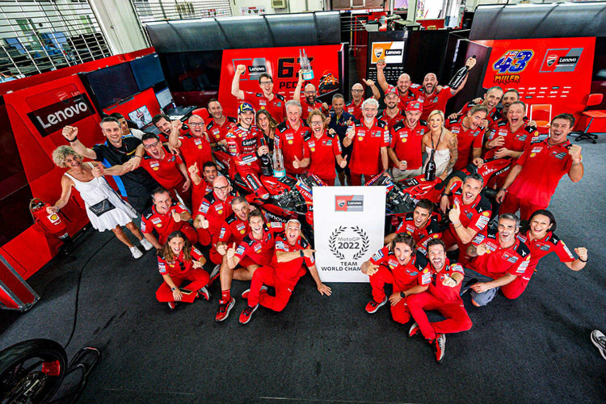In Sepang wurde vor zwei Wochen bereits der Gewinn der Team-WM gefeiert