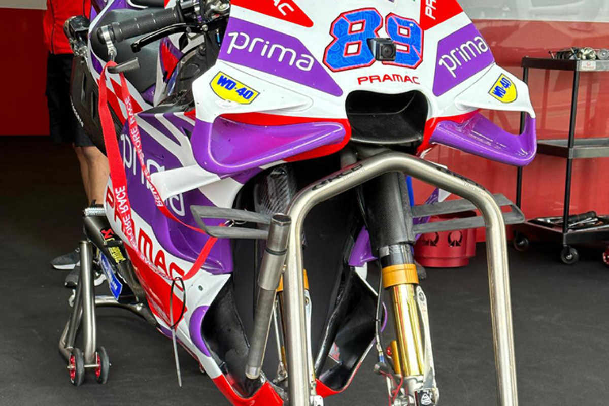 Jorge Martin mit der neuen Aerodynamik von Ducati