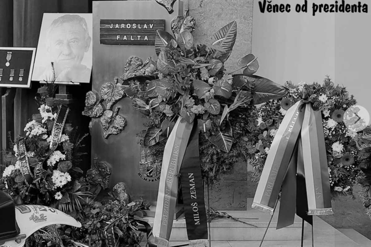 Die Trauerfeier von Jaroslav Falta in Prag