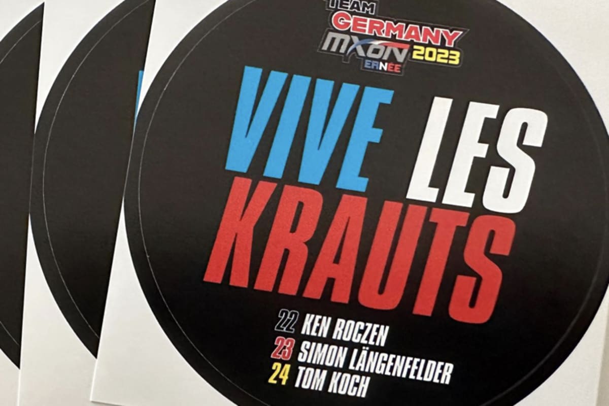 Merchandise-Sticker der deutschen Mannschaft