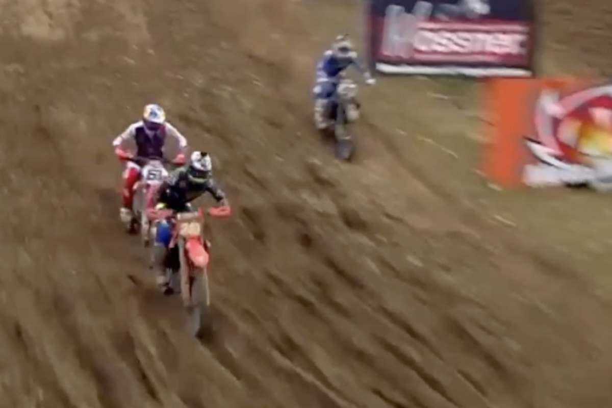 Das entscheidende Überholmanöver von Tim Gajser in der letzten Runde