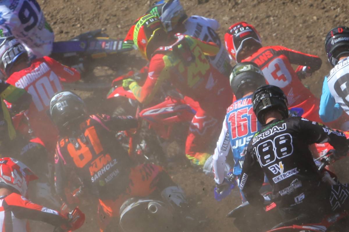 Startgedränge, Gajser mittendrin