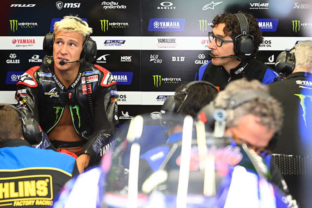 Fabio Quartararo mit Crew-Chief Diego Gubellini