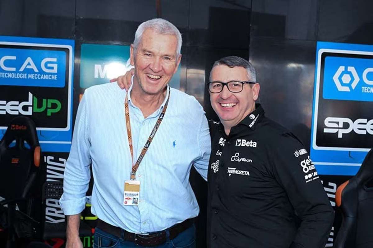 Günther Wiesinger mit Speed-up-Teamchef Luca Boscoscuro