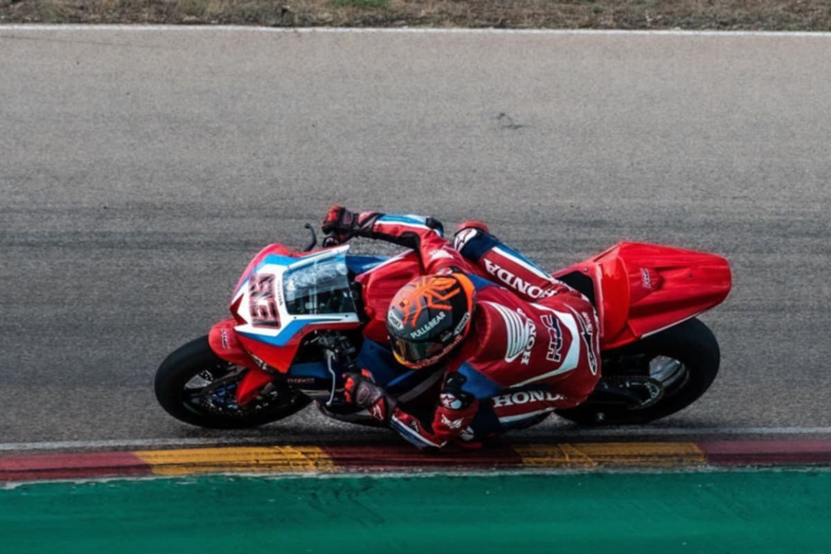 Mit einer Honda CBR600RR