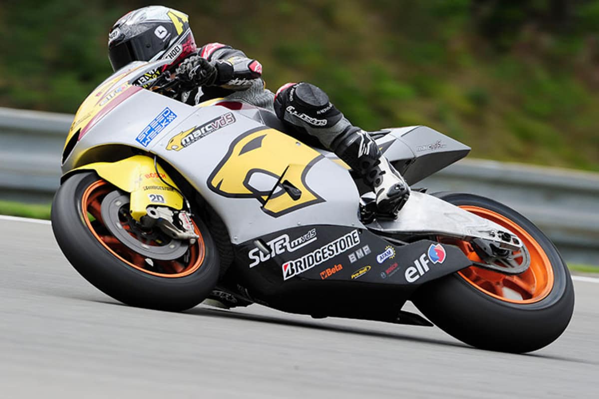 Suter-BMW-Testfahrer Mika Kallio (Marc VDS) beim Test in Brünn 2011