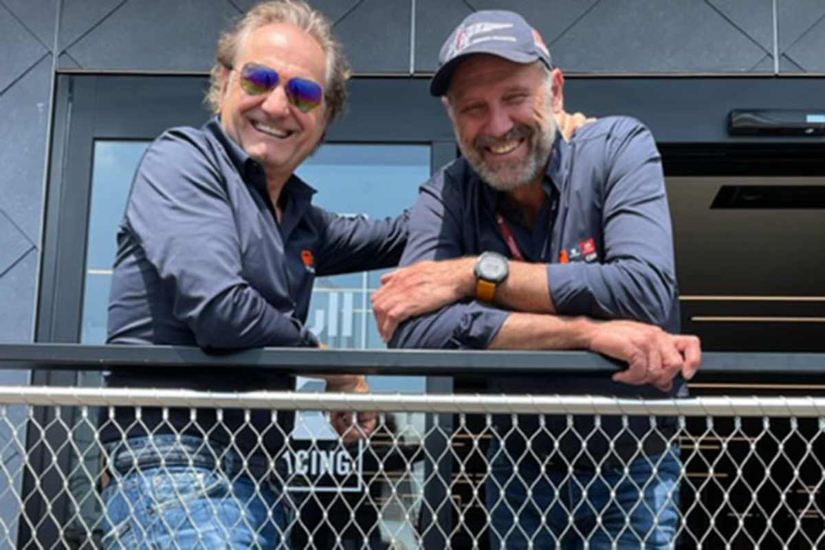 KTM-Vorstand Ing. Hubert Trunkenpolz mit Heinz Kinigadner