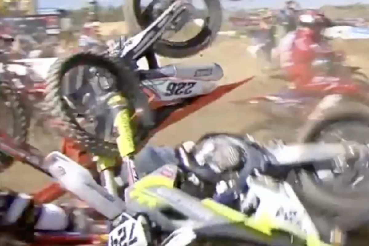 Auch Tom Koch war in den Massencrash verwickelt