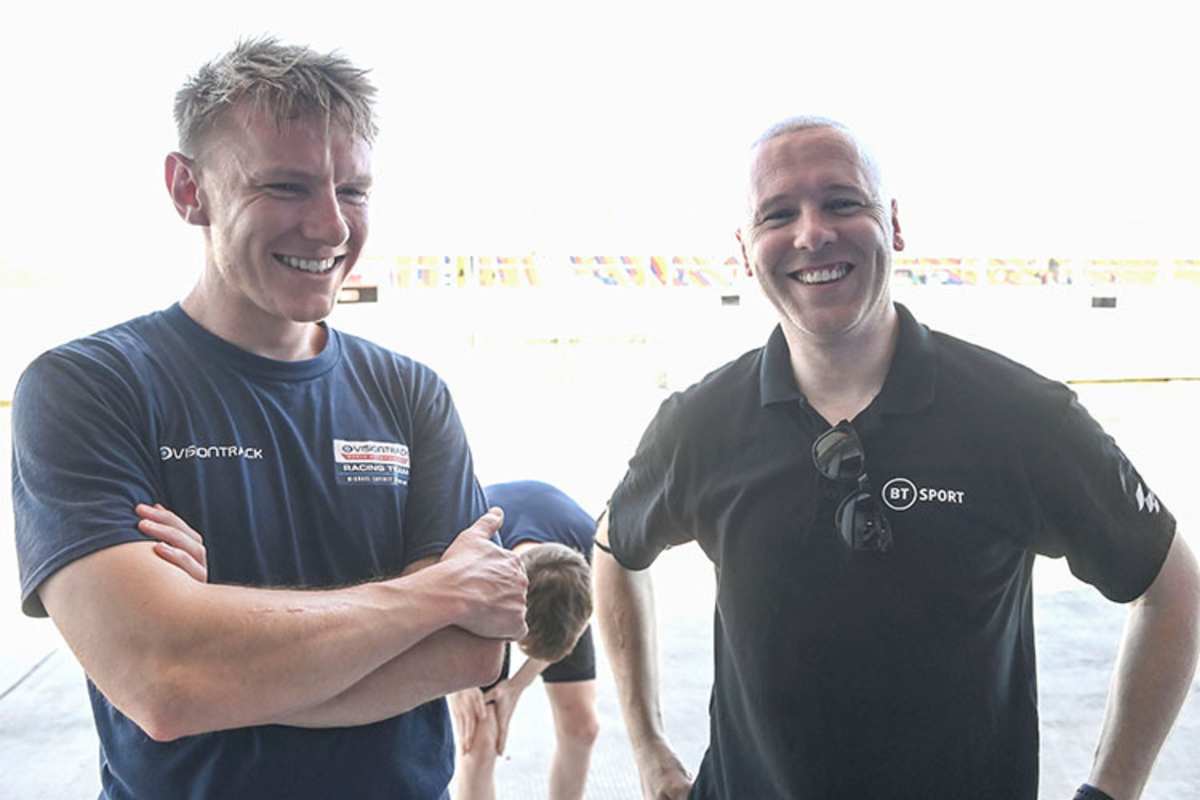 Vision-Track-Teambesitzer Michael Laverty (rechts) mit Teammanager Taylor Mackenzie