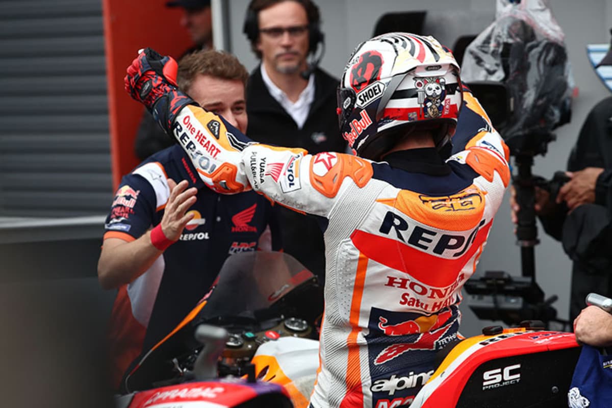 Marc Márquez im Parc Fermé: Es ist geschafft!