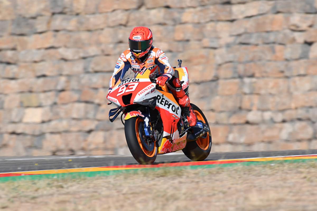 Marc Márquez im FP1 in Aragón