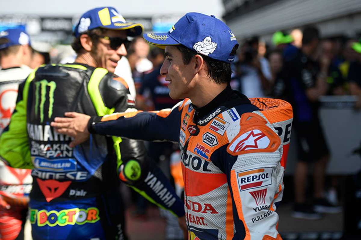 Silverstone 2019: Márquez wurde Zweiter, Rossi landete an vierter Stelle 