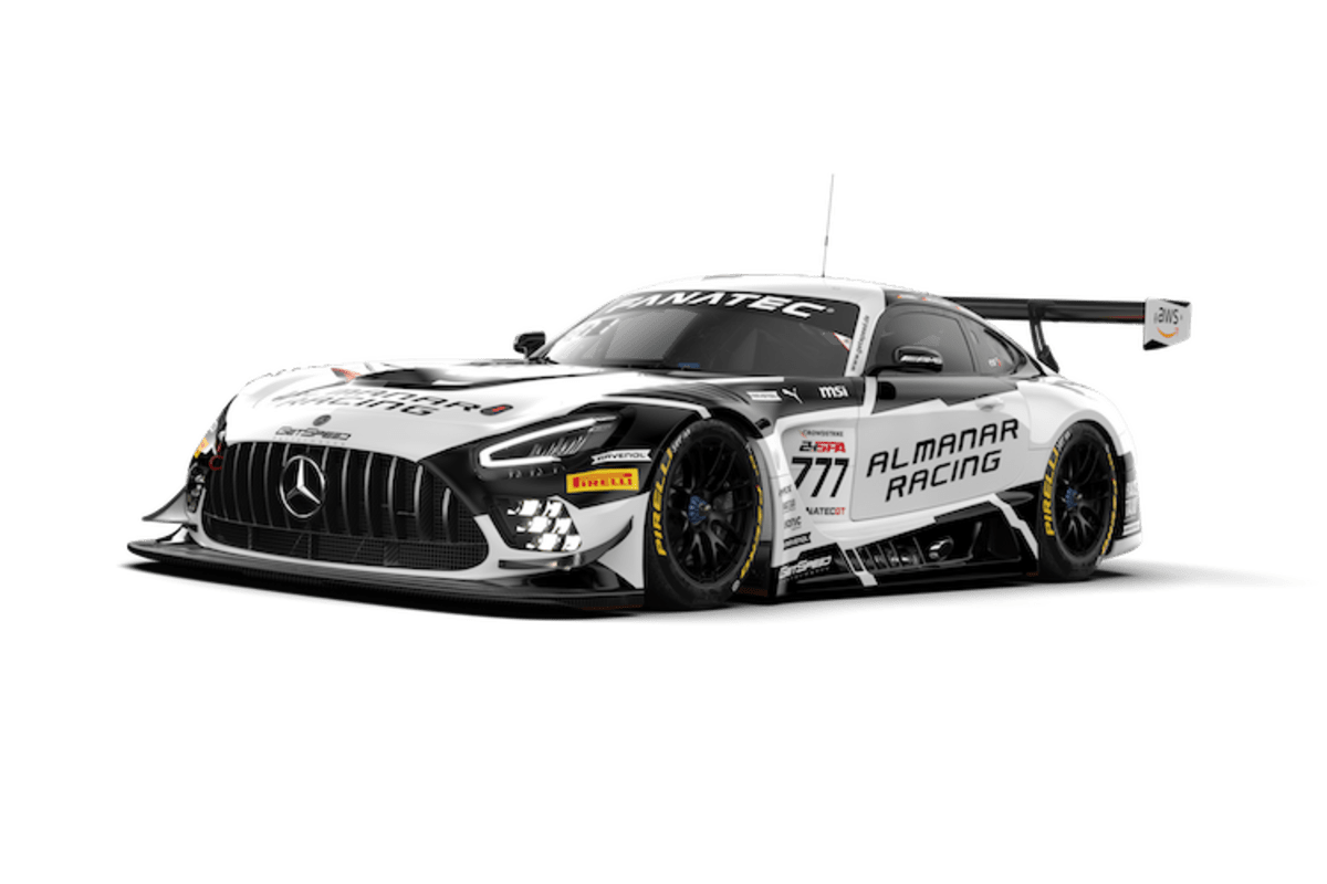 Eines von drei GetSpeed-Autos, der Mercedes-AMG Team AlManar-Bolide