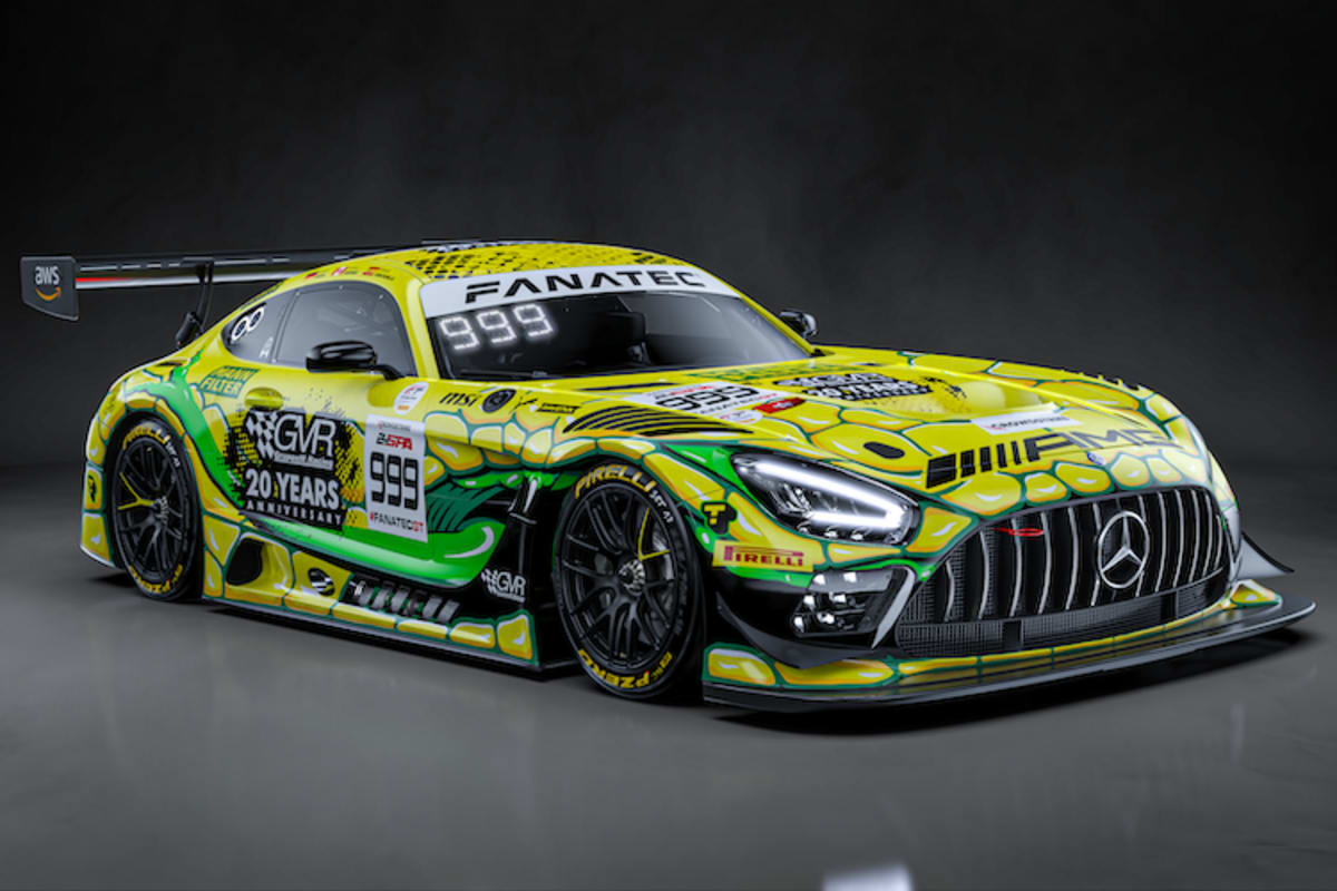 Auch das spektakuläre Mamba-Design wird in Spa nicht fehlen - mit speziellen Aufklebern feiert GruppeM Racing Jubiläum