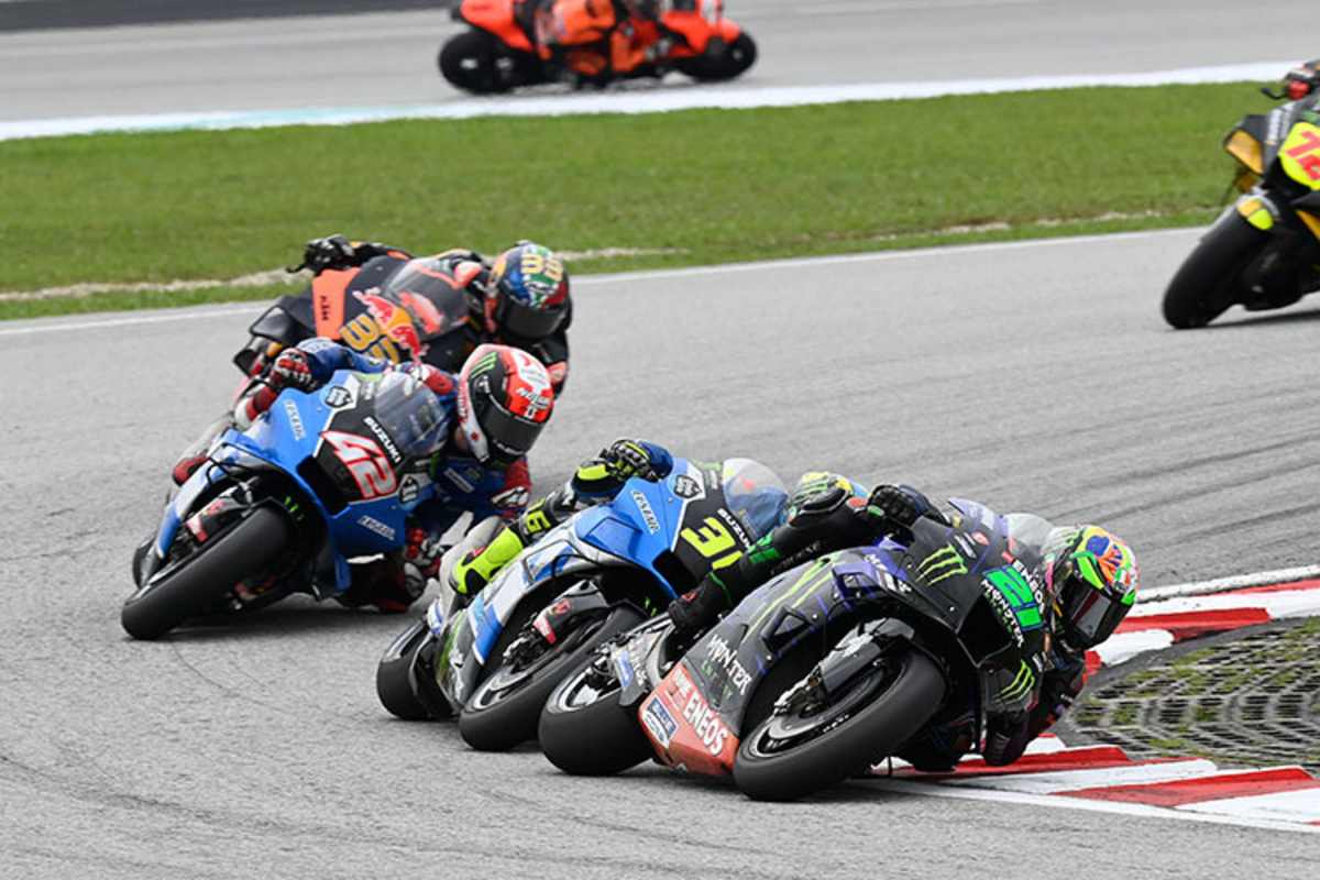 Ein Lichtblick: In Sepang kämpfte Morbidelli (20) gegen Mir, Rins und Binder