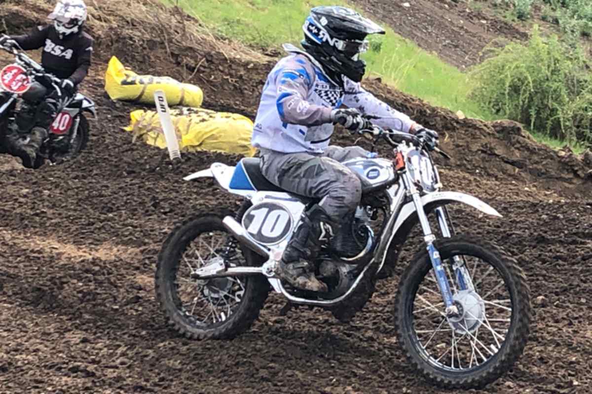 Danny Nüssli aus der Schweiz gewann in seiner Altersklasse auf einer Viertakt-CCM