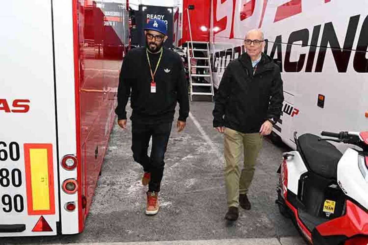 Im Valencia-Paddock gesichtet: PC Rachidi und Jeremy Appleton