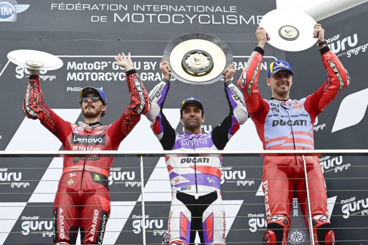 Rennen - Johann Zarco, Francesco Bagnaia & Fabio Di Giannantonio