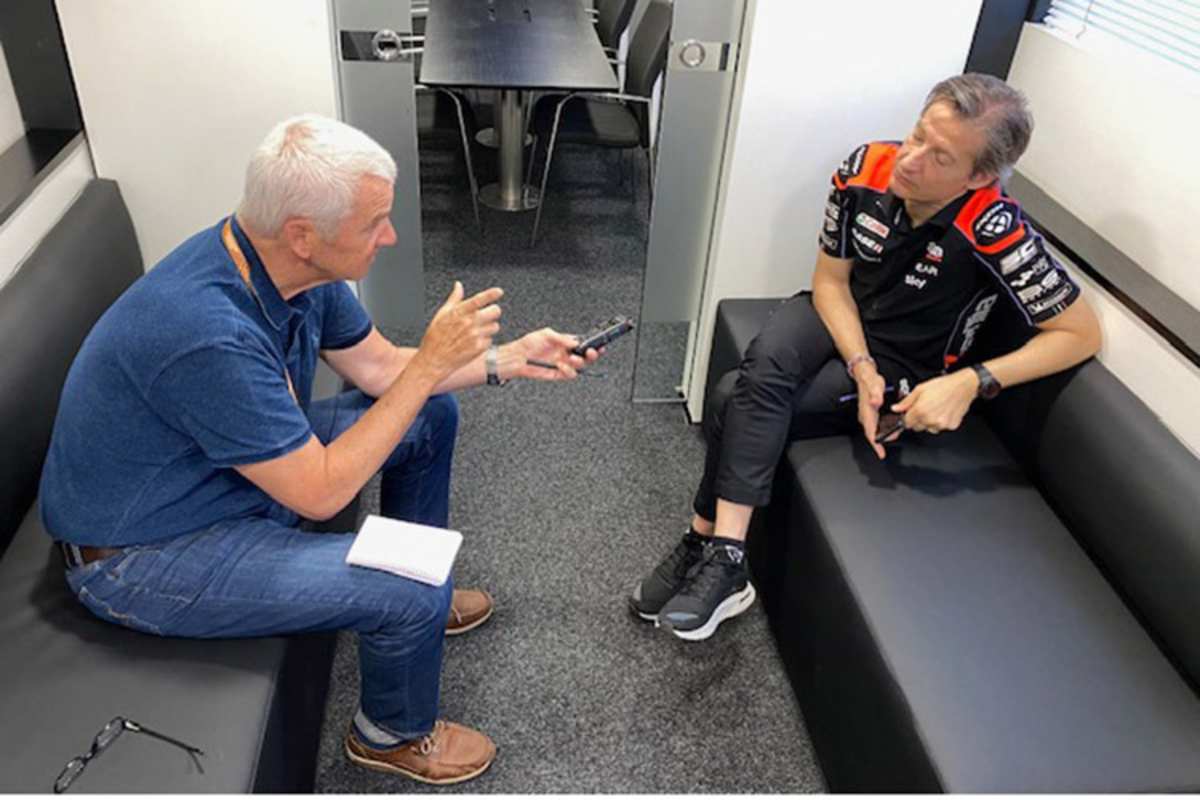 Massimo Rivola beim Interview mit Günther Wiesinger