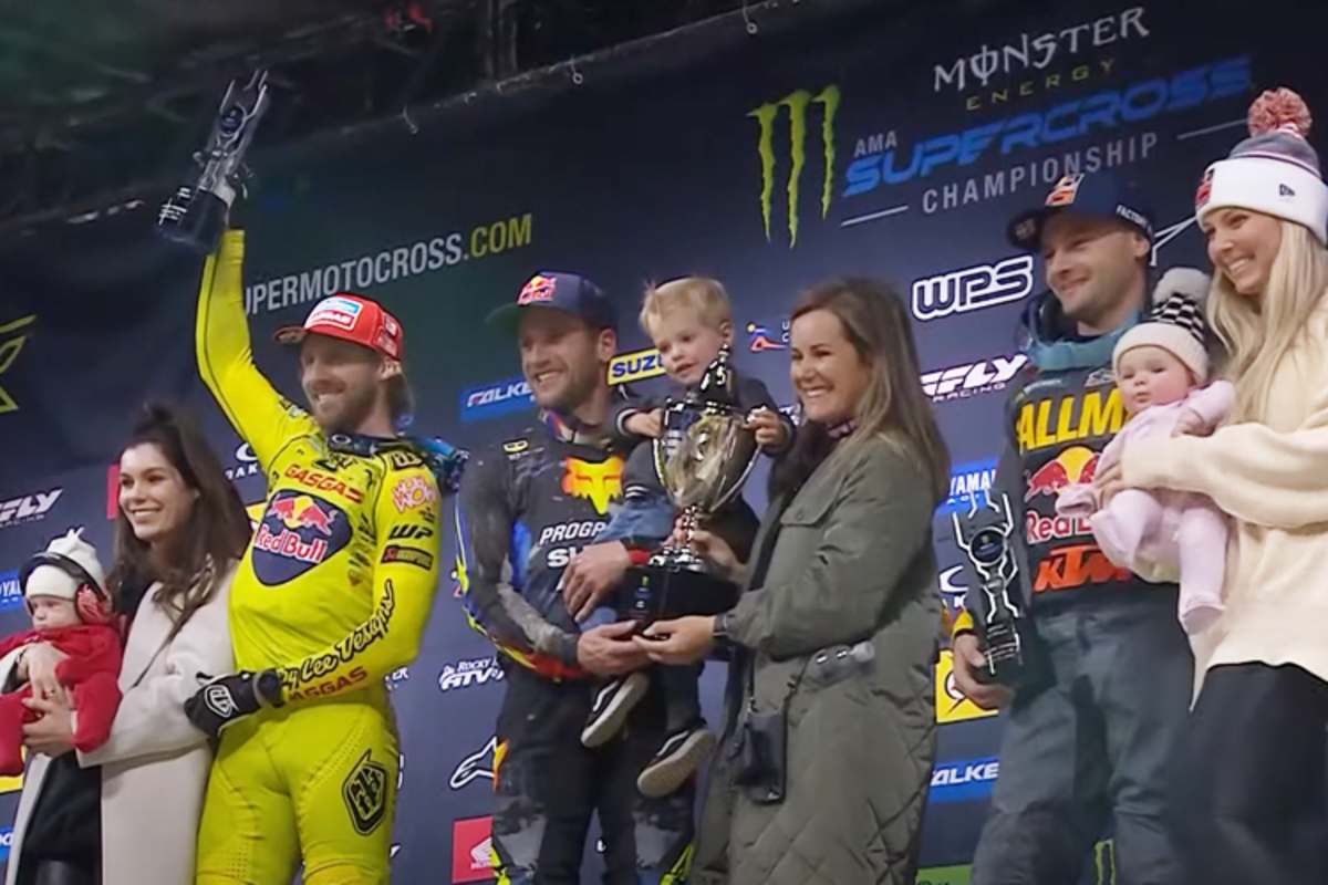 Familientreffen auf dem Podium von Indianapolis