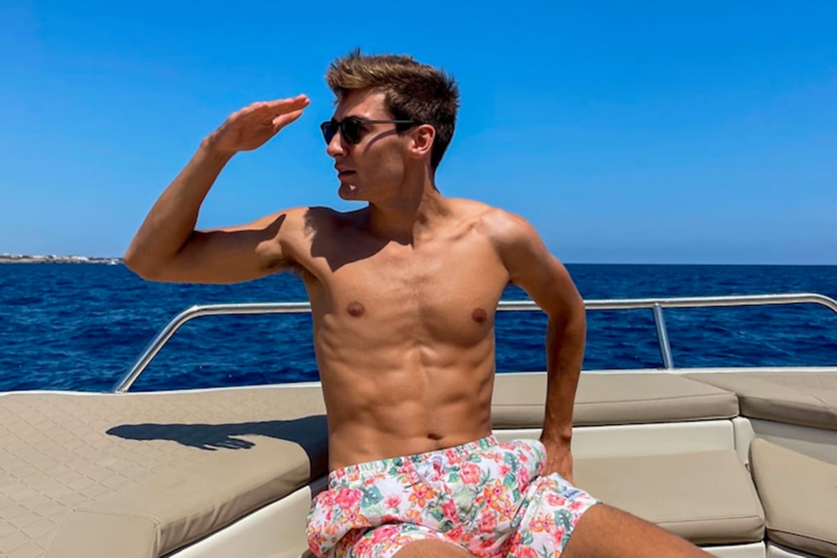 George Russell auf hoher See