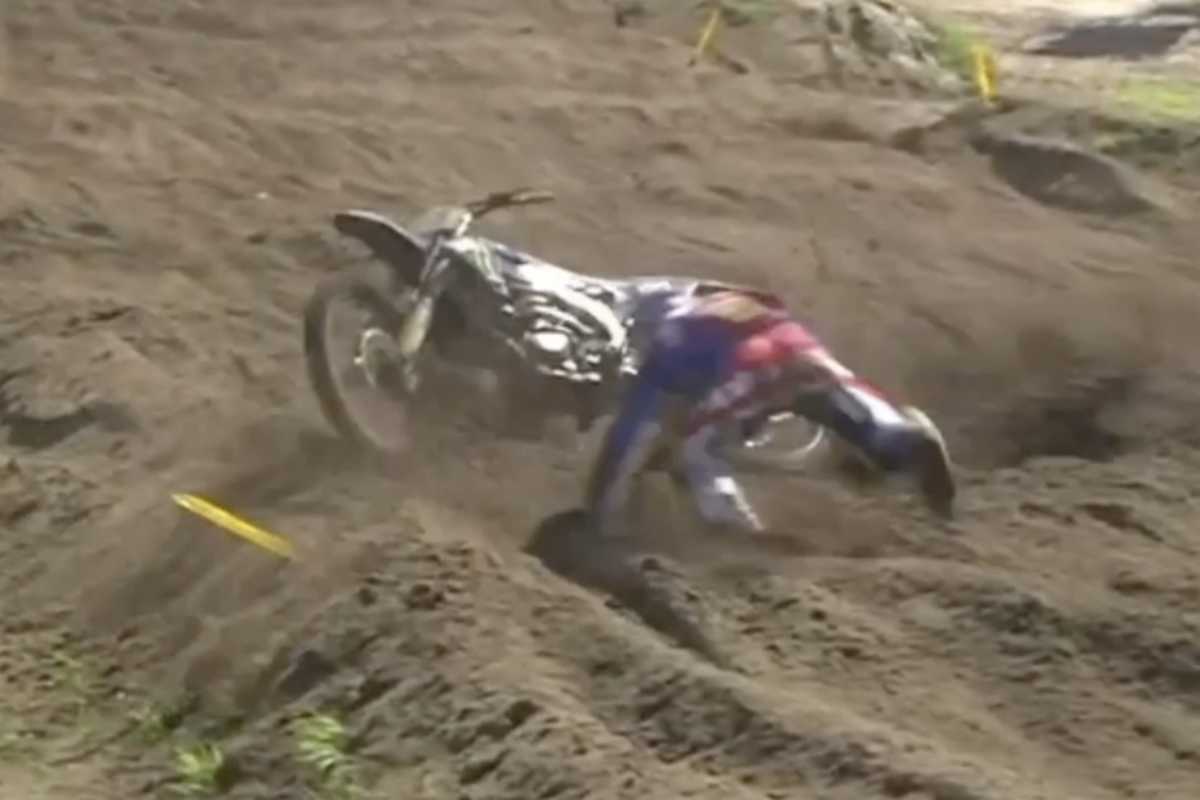 Jeremy Seewer stürzte in der Endphase des Rennens