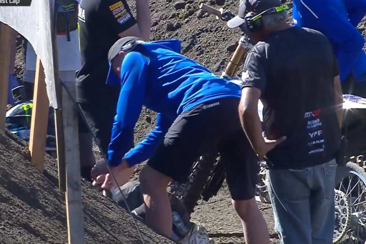 Jeremy Seewer brach am Streckenrand zusammen und konnte das Rennen nicht beenden