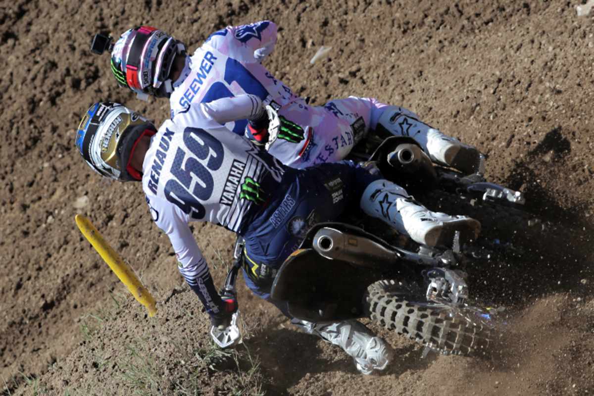 Jeremy Seewer vor Maxime Renaux im ersten Lauf