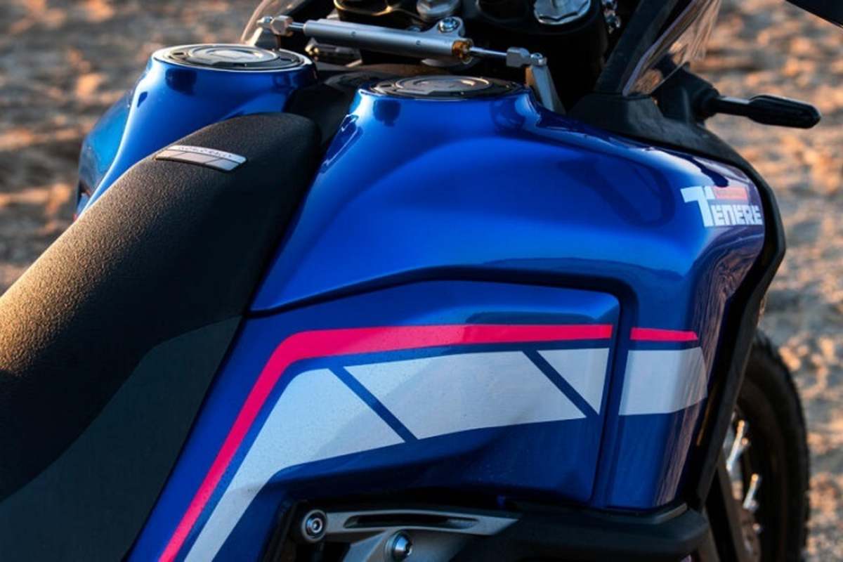 Könnte reichen für 500 km: Zweiteiliger Tank mit 23 Litern