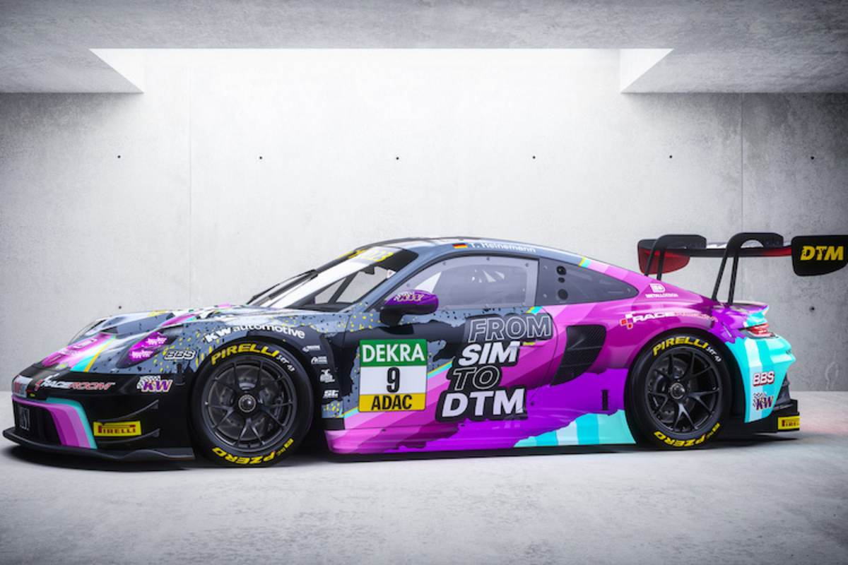 Der Bolide von Tim Heinemann wird im Starterfeld der DTM auffallen.