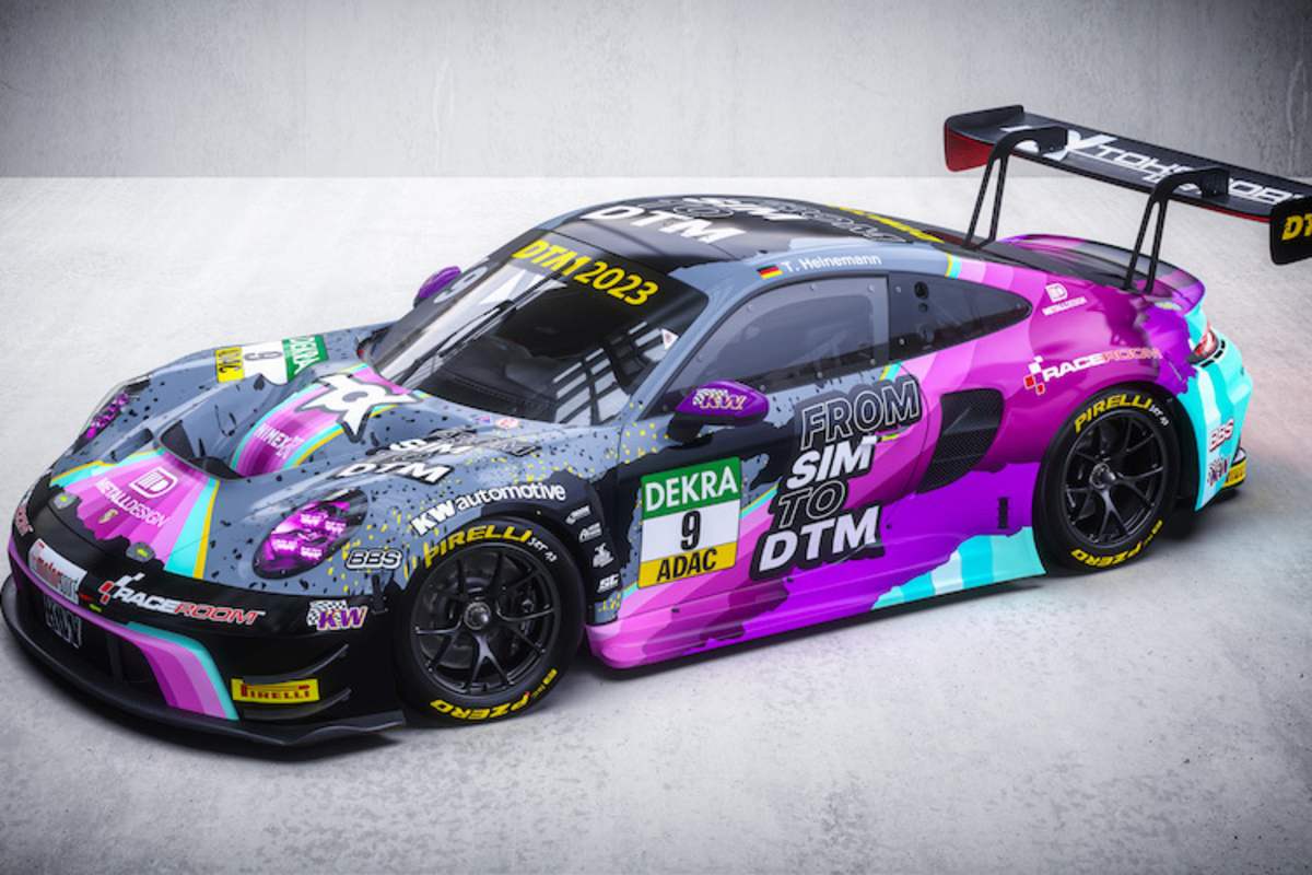 Der Bolide von Tim Heinemann wird im Starterfeld der DTM auffallen.