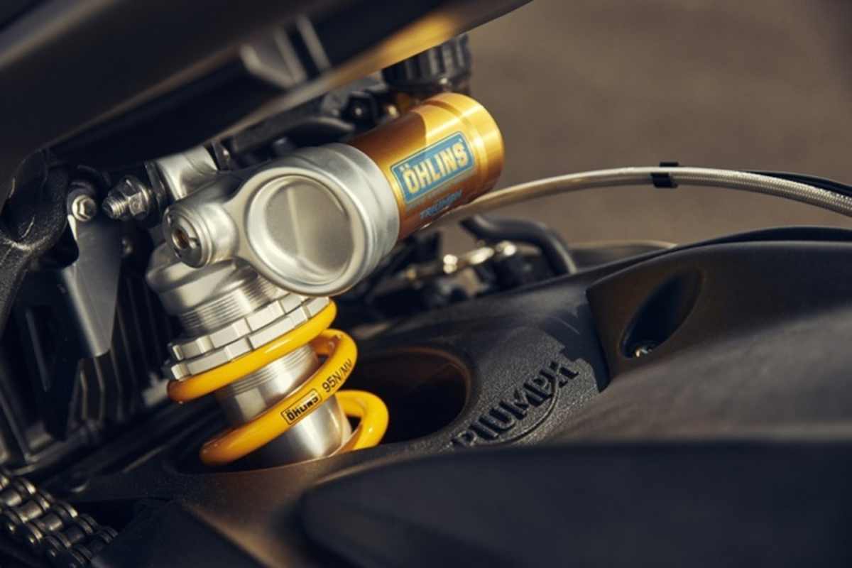 Öhlins-Federbein an der RS und der Moto2-Edition