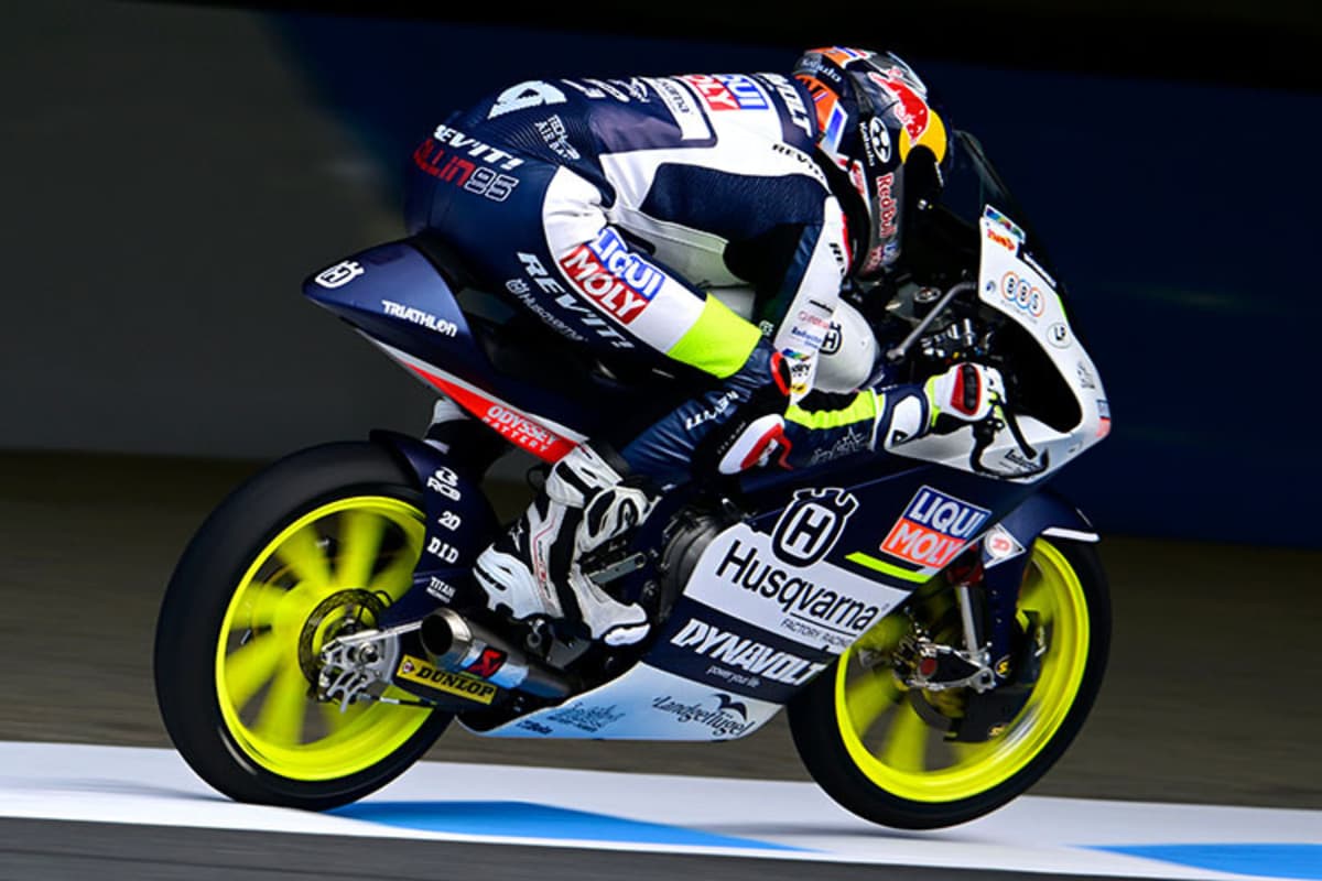 Collin Veijer auf der Husqvarna in Japan